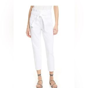 Frame Denim White Paper Bag Jeans